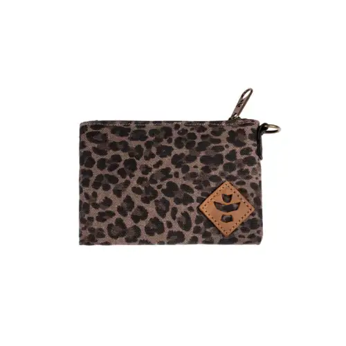 Revelry The Mini Broker - Smell Proof Zippered Small Stash Bag - Leopard