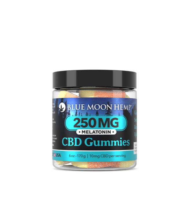 Blue Moon Hemp CBD Gummies w/ Melatonin – 6oz 250mg