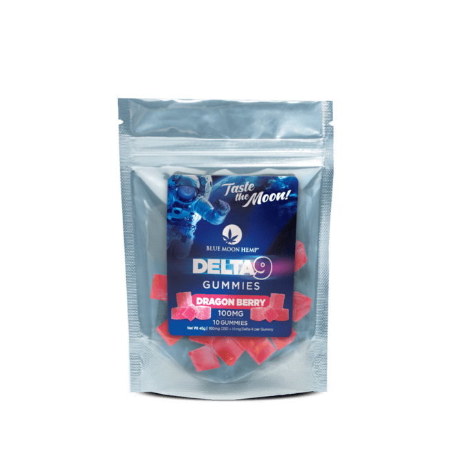 Blue Moon Hemp Delta 9 Dragon Berry Gummies 100mg