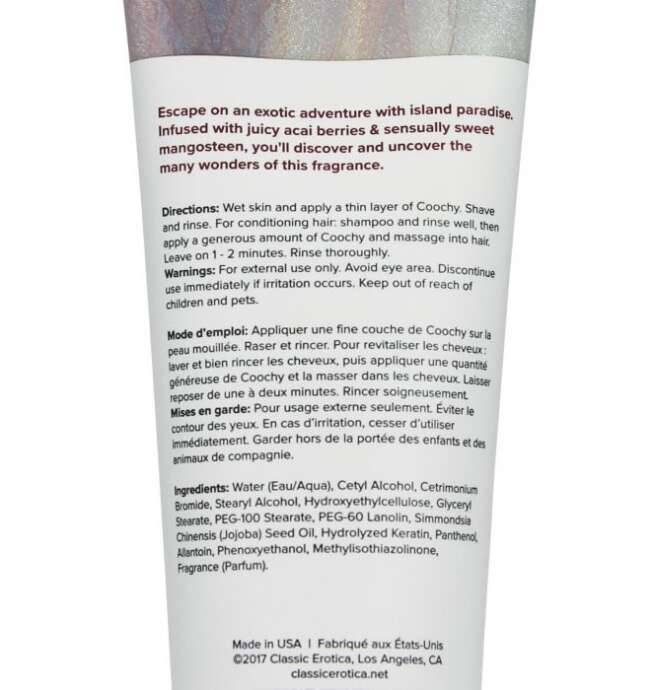 Coochy Shave Cream - Island Paradise 12.5 oz - Image 2