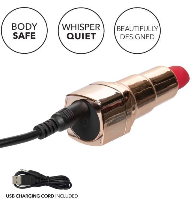 Calexotics Hide & Play™ Rechargeable Lipstick - Red - Image 10