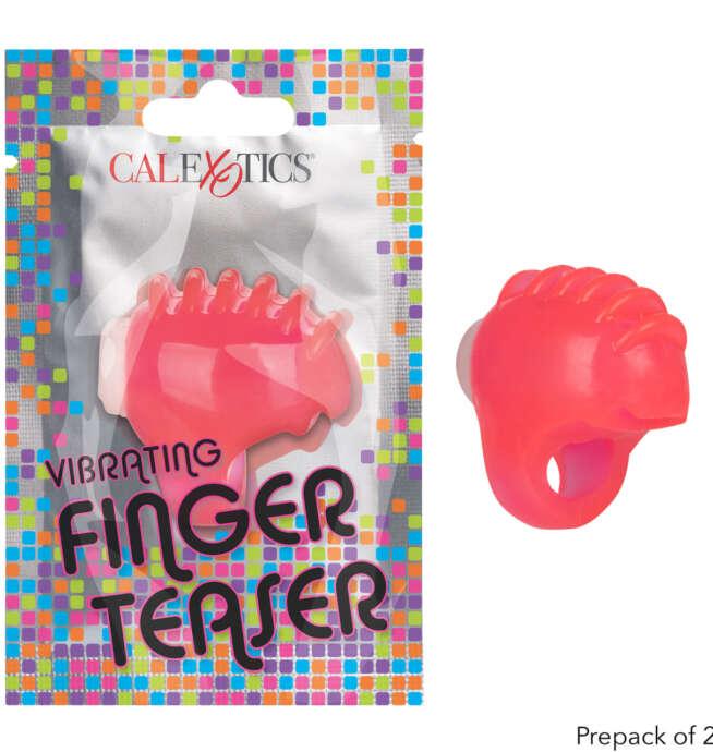 Calexotics Foil Pack Vibrating Finger Teaser - Pink