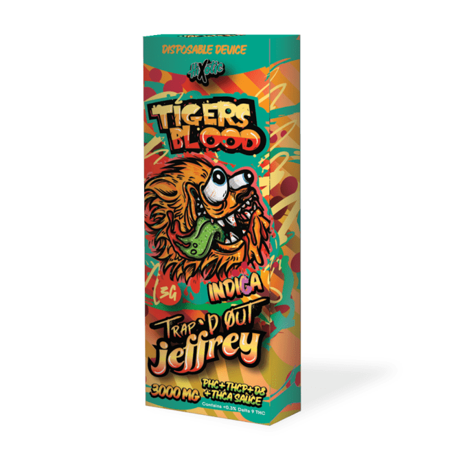 Hixotic Trap'd Out jeffrey 3g Disposable - Tigers Blood (Indica)