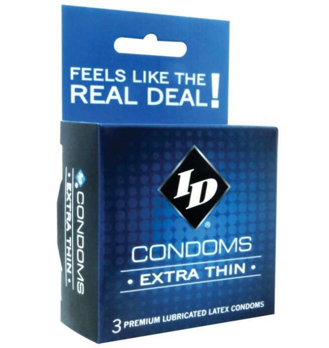 ID Extra Thin Condoms - Box of 3