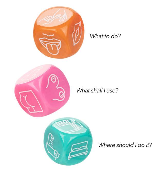 Calexotics Naughty Bits® Roll With It™  Icon-Based Sex Dice Game - Image 9