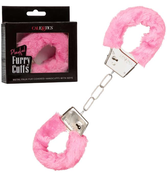 Calexotics Playful Furry Cuffs - Pink