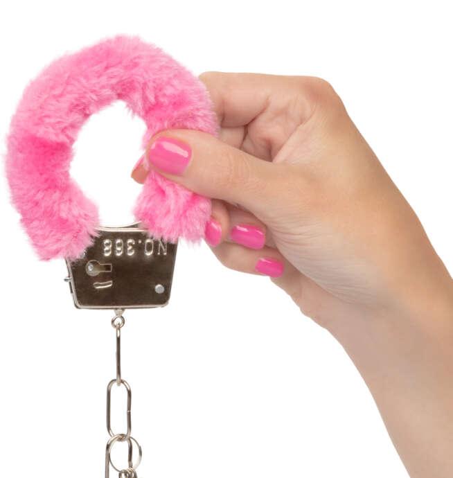 Calexotics Playful Furry Cuffs - Pink - Image 8