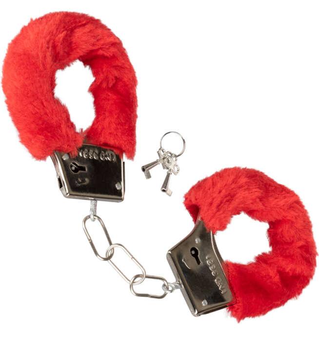 Calexotics Playful Furry Cuffs - Red - Image 7