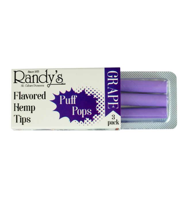 Randy's Puff Pops Flavored Hemp Tips - Grape