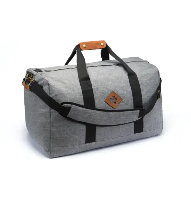 Revelry The Around-Towner - Crosshatch Grey - Smell Proof Medium Duffle