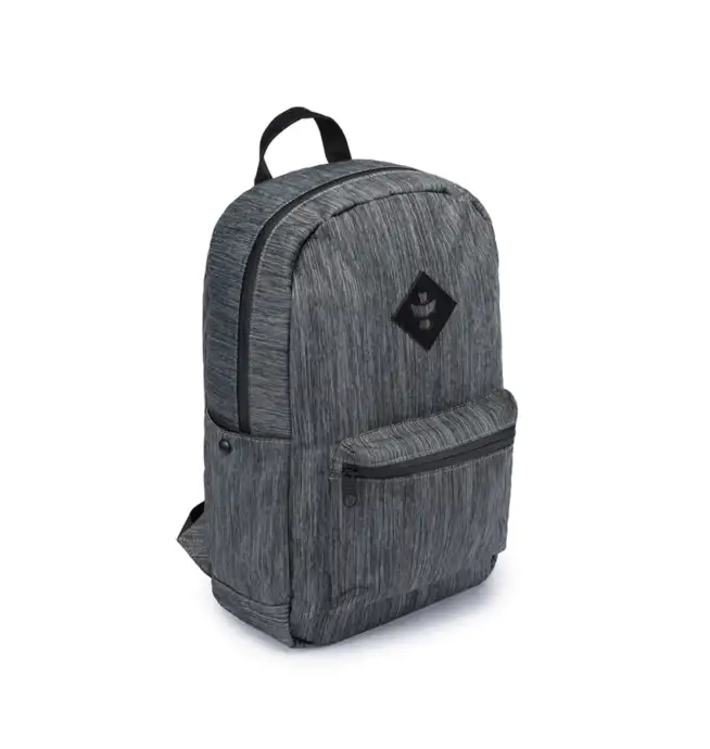 Revelry - The Explorer - Smell Proof Backpack - Striped Dark Grey