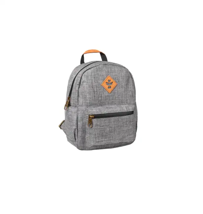 Revelry - The Shorty - Smell Proof Mini Backpack - Crosshatch Grey