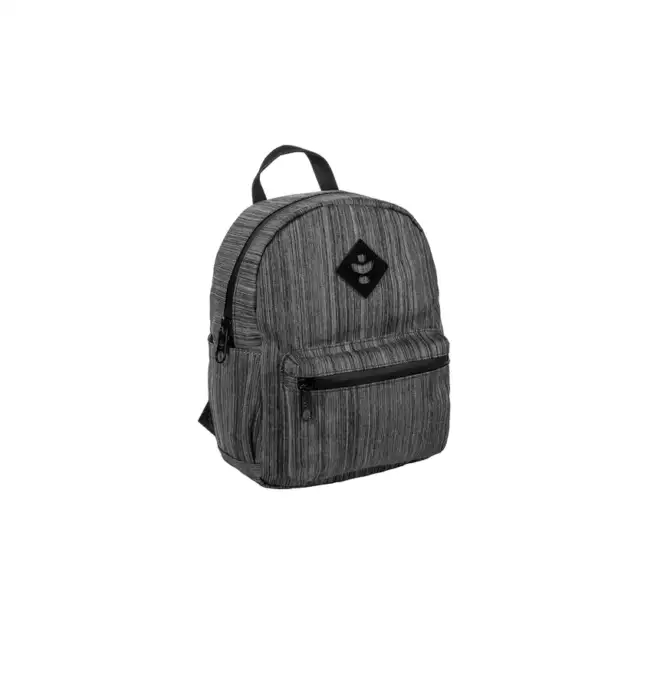 Revelry - The Shorty - Smell Proof Mini Backpack - Striped Dark Grey