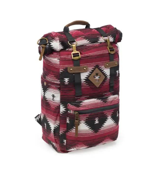 Revelry The Drifter - Maroon - Smell Proof Rolltop Backpack