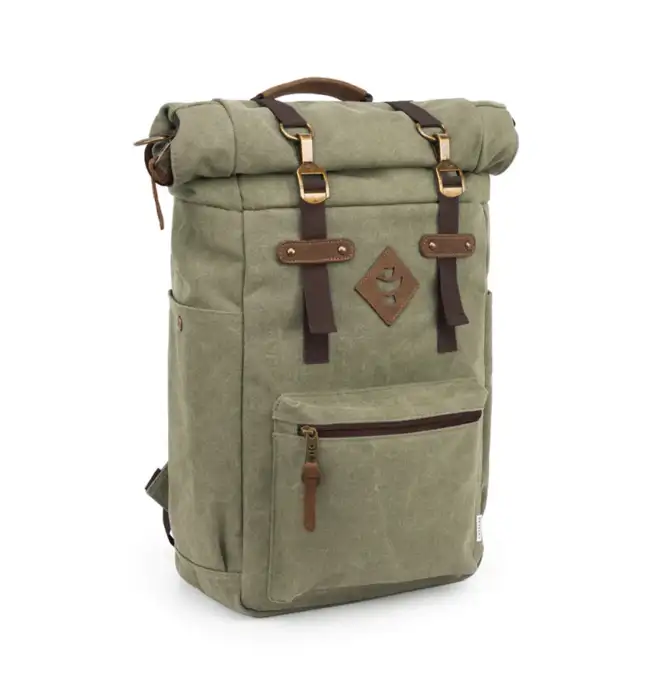 Revelry The Drifter - Sage - Smell Proof Rolltop Backpack