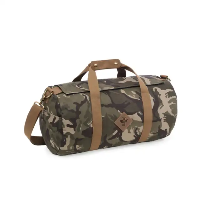 Revelry The Overnighter - Smell Proof Small Duffle - Camo Brown