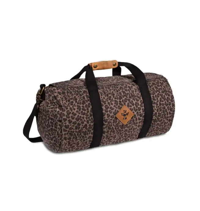 Revelry The Overnighter - Smell Proof Small Duffle - Leopard