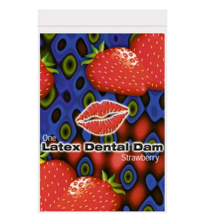 Trust Dam Latex Dental Dam - Strawberry