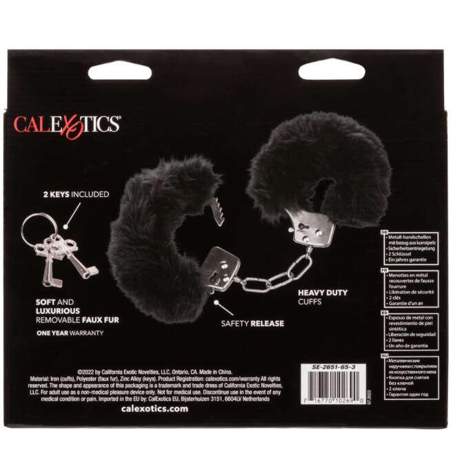 Calexotics Ultra Fluffy Furry Cuffs - Black - Image 3