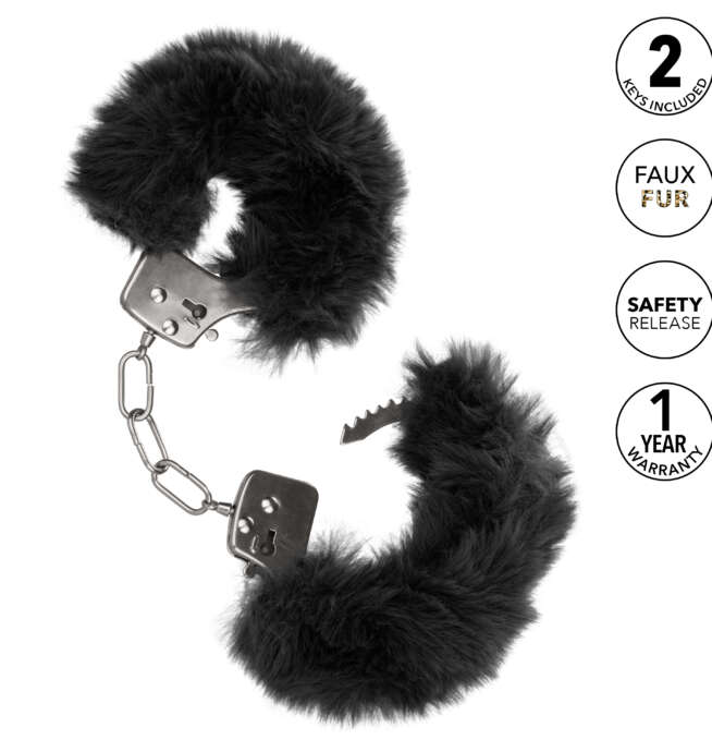 Calexotics Ultra Fluffy Furry Cuffs - Black - Image 5