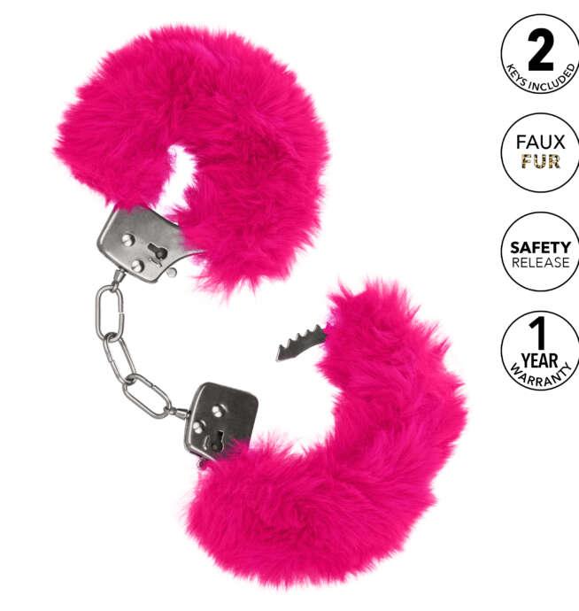 Calexotics Ultra Fluffy Furry Cuffs - Pink - Image 5