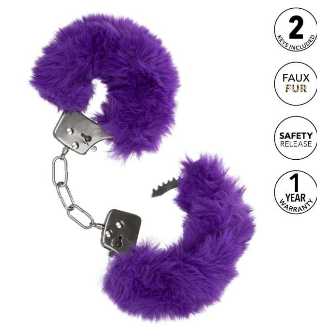 Calexotics Ultra Fluffy Furry Cuffs - Purple - Image 5