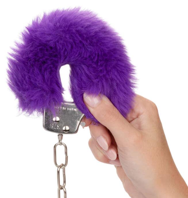 Calexotics Ultra Fluffy Furry Cuffs - Purple - Image 4