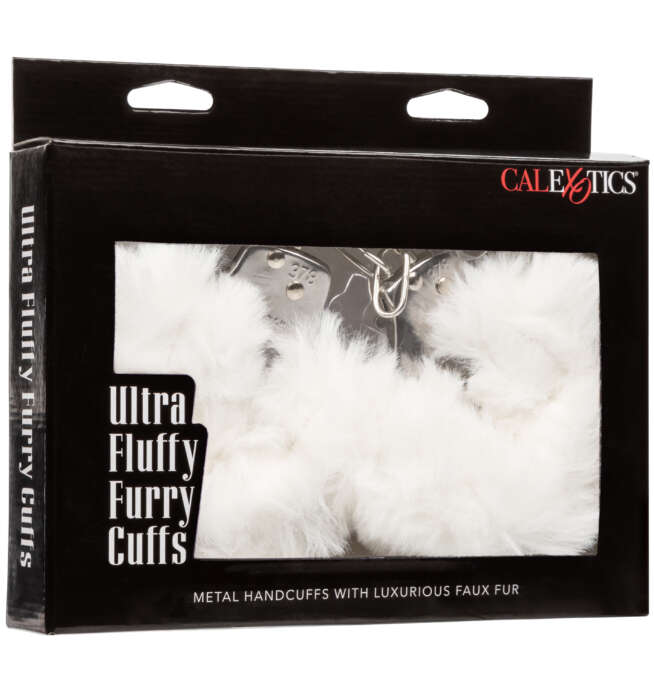 Calexotics Ultra Fluffy Furry Cuffs - White - Image 2