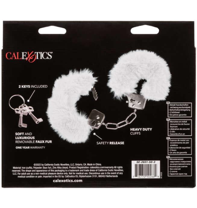 Calexotics Ultra Fluffy Furry Cuffs - White - Image 3