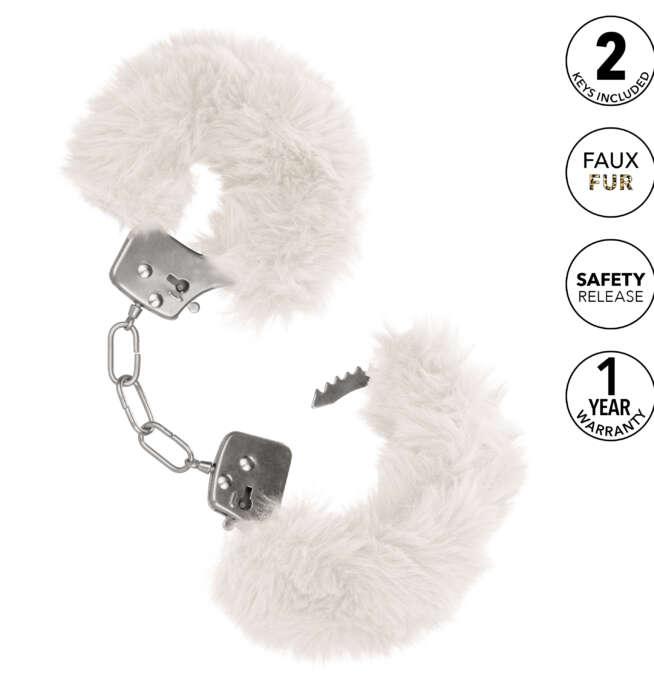 Calexotics Ultra Fluffy Furry Cuffs - White - Image 5