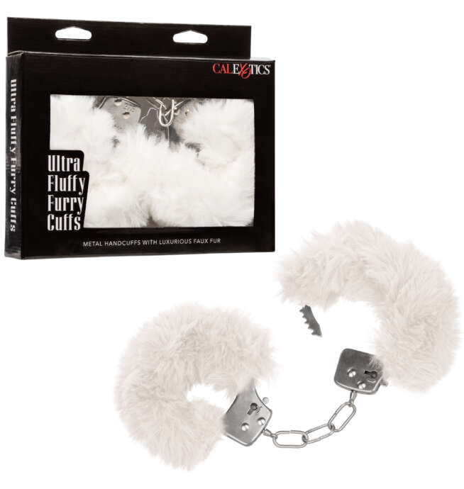 Calexotics Ultra Fluffy Furry Cuffs - White