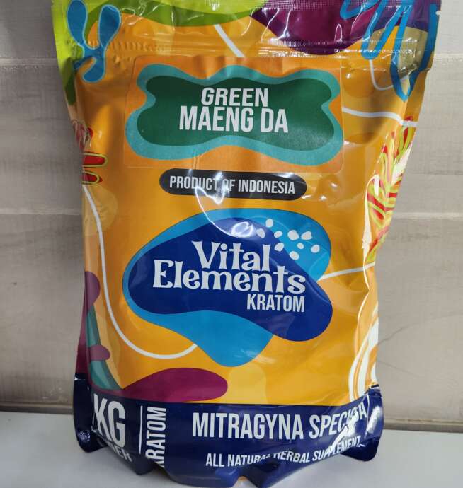 Vital Elements Kratom Green Maeng Da 1 Kilogram Powder