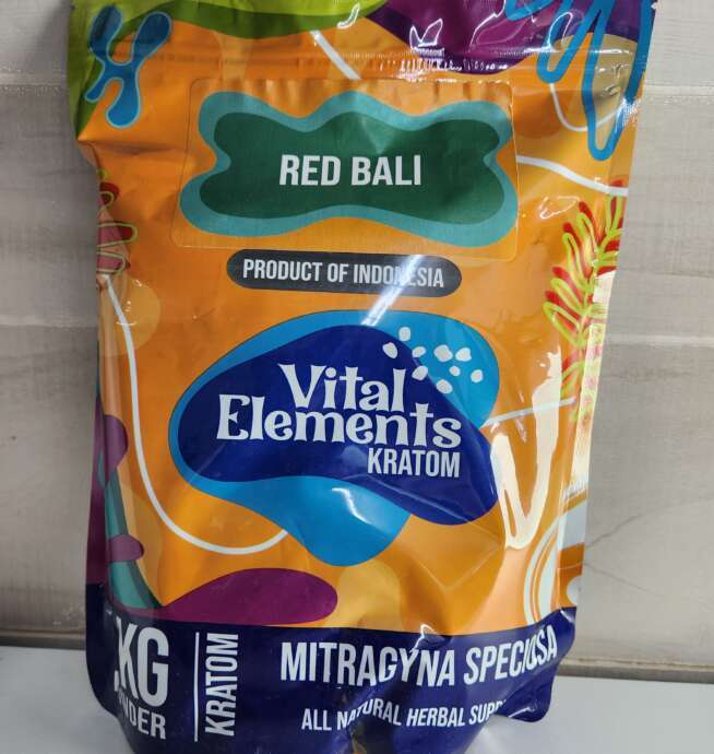 Vital Elements Kratom Red Bali 1 Kilogram Powder