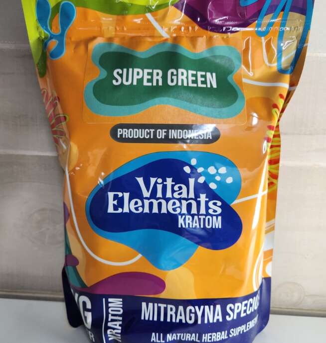 Vital Elements Kratom Super Green 1 Kilogram Powder