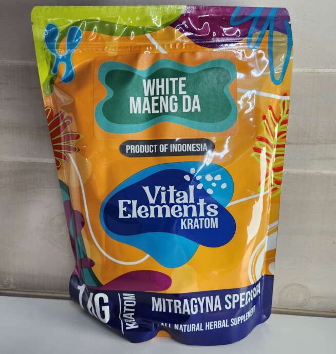 Vital Elements Kratom White Maeng Da 1 Kilogram Powder