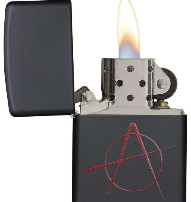 Zippo Anarchy Symbol - Image 2