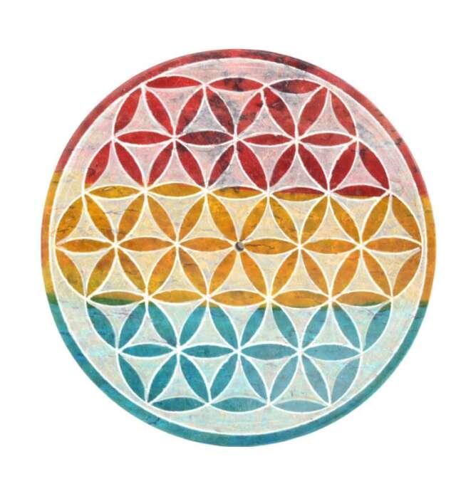 Flower of Life Incense Burner 4"