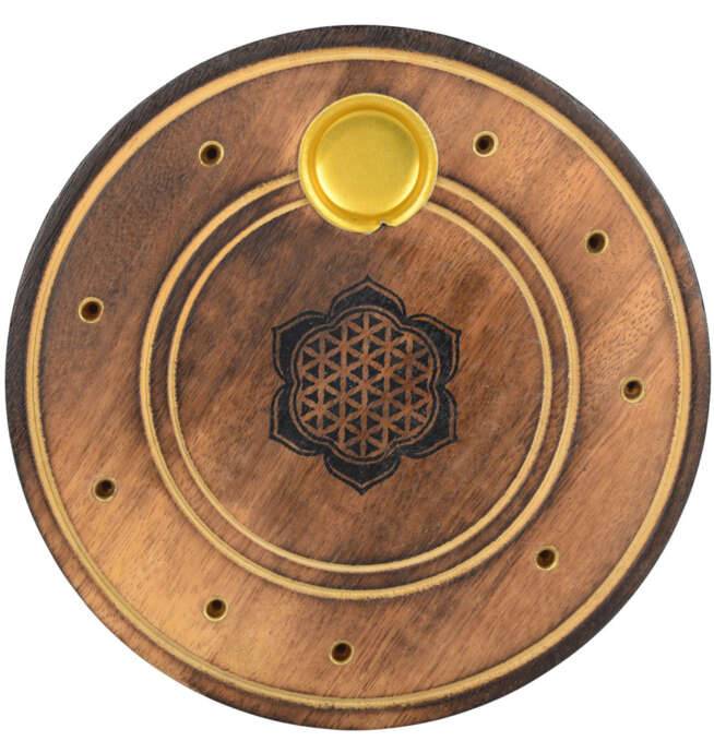 Flower of Life Round Cone Burner - Image 2