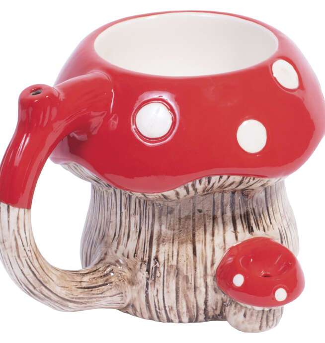 Mushroom Porcelain Water Pipe Mug - Image 2