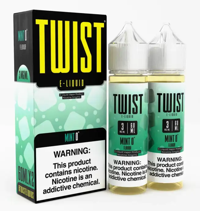 Twist E-liquids – Mint 0° 6MG – 2x60mL (Previously Arctic Cool Mint)