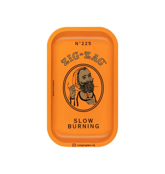 Zig-Zag Small Orange Rolling Tray