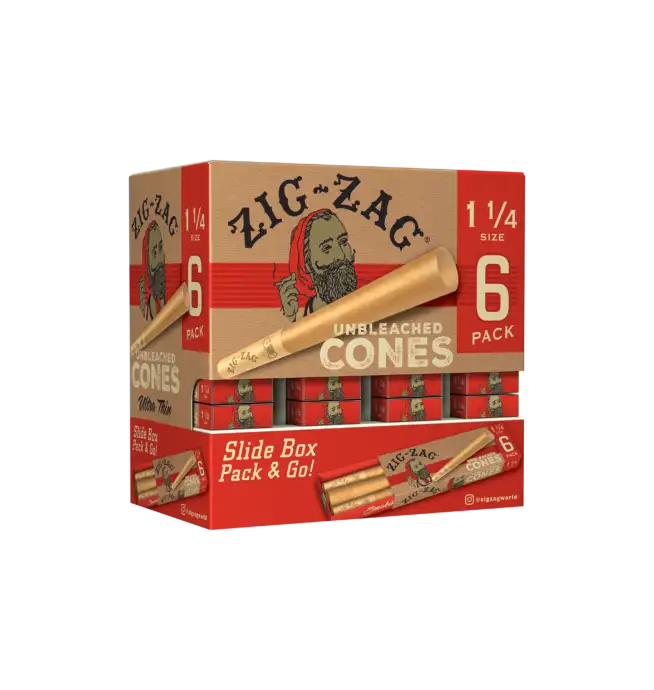 Zig-Zag Unbleached Cones 1 1/4 - Image 2