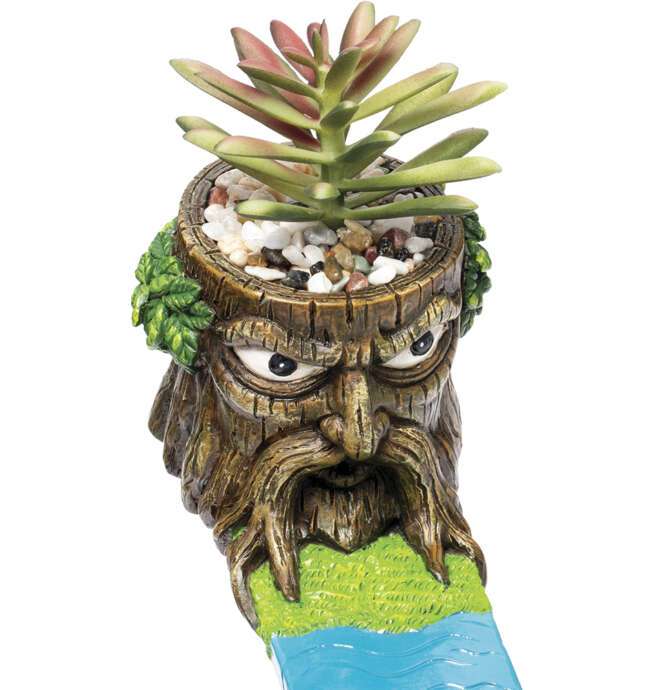 12.5in Treeman Incense Burner with Plant - Image 3