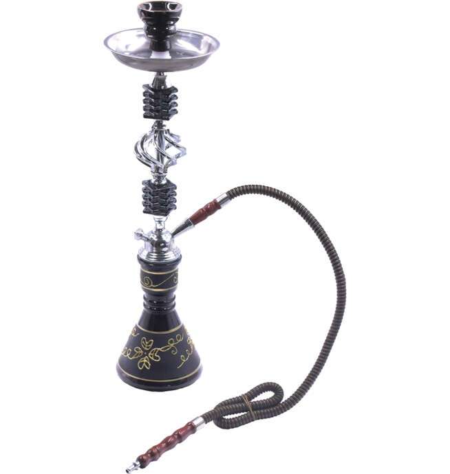 17.5" Black Single Hose Hookah