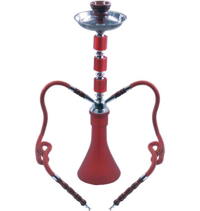 19" Red Double Hose Hookah