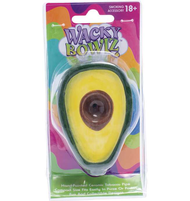 3.5" Avocado Ceramic Pipe - Wacky Bowlz