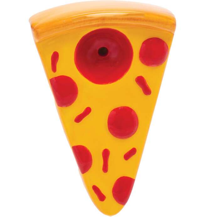 3.5" Pizza Slice Ceramic Pipe - Wacky Bowlz - Image 3