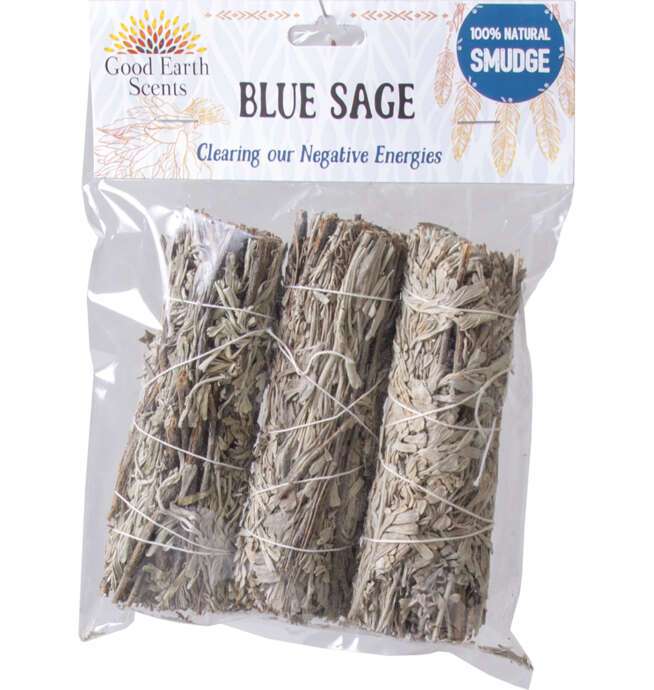 4" Blue Sage Smudge (3 Pack)