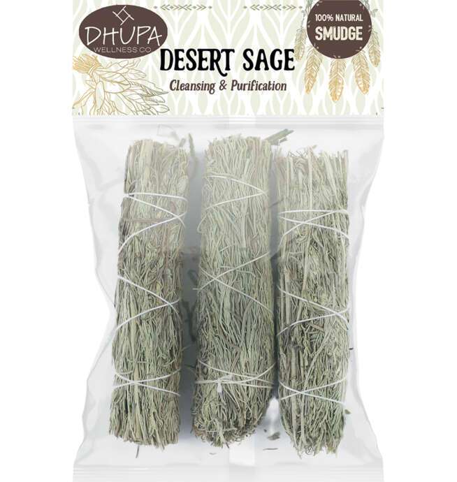 4" Desert Sage Smudge (3 Pack)