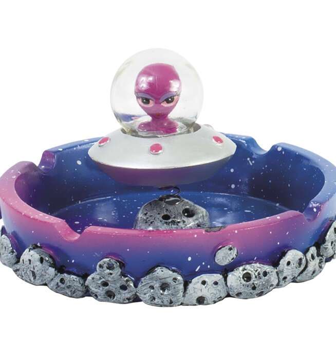 Alien Space Bobble Polystone Ashtrays